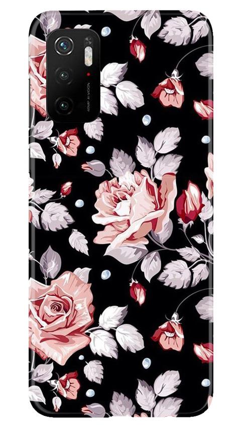 Pink rose Mobile Back Case for Poco M3 Pro (Design - 12) Pink rose Case for Poco M3 Pro