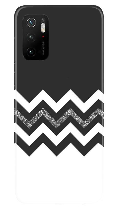Black white Pattern2Mobile Back Case for Poco M3 Pro (Design - 83) Black white Pattern2Case for Poco M3 Pro