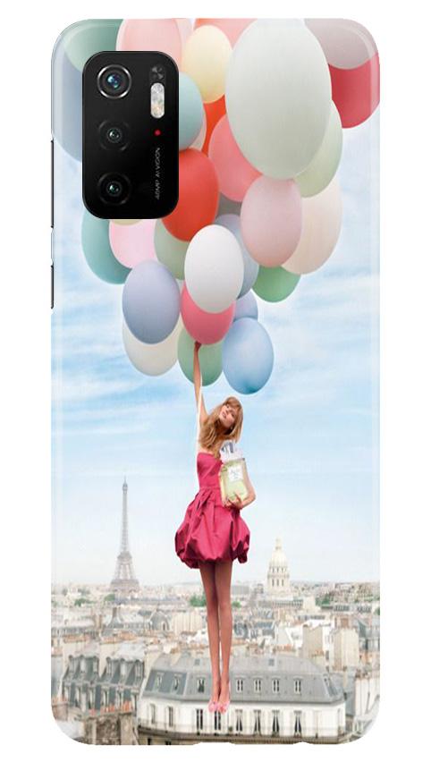 Girl with Baloon Mobile Back Case for Poco M3 Pro (Design - 84) Girl with Baloon Case for Poco M3 Pro