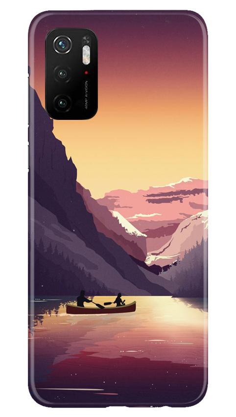 Mountains Boat Mobile Back Case for Poco M3 Pro (Design - 181) Mountains Boat Case for Poco M3 Pro (Design - 181)