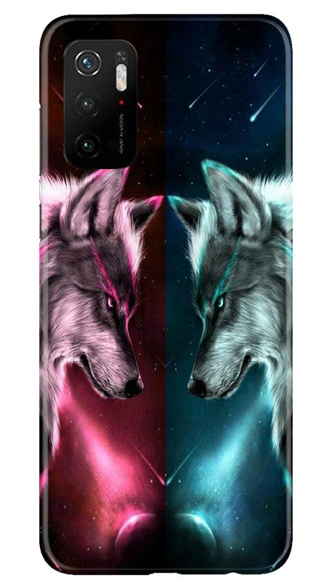 Wolf fight Mobile Back Case for Poco M3 Pro (Design - 221) Wolf fight Case for Poco M3 Pro (Design No. 221)