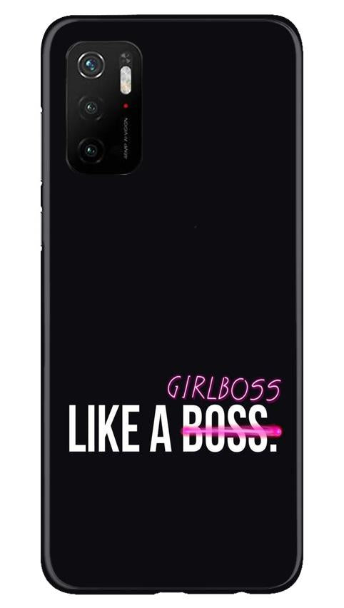 Like a Girl Boss Mobile Back Case for Poco M3 Pro (Design - 265) Like a Girl Boss Case for Poco M3 Pro (Design No. 265)