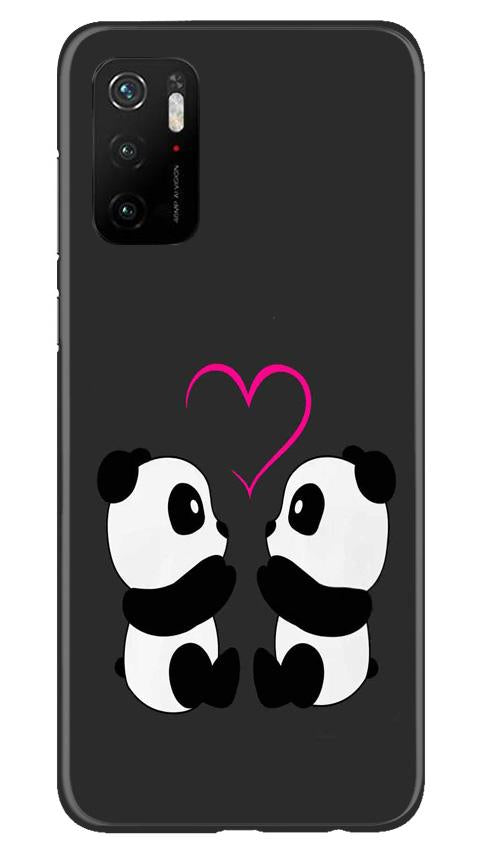 Panda Love Mobile Back Case for Poco M3 Pro (Design - 398) Panda Love Mobile Back Case for Poco M3 Pro (Design - 398)