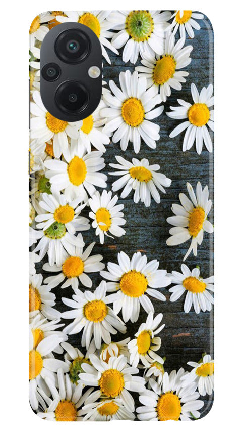 White flowers2 Mobile Back Case for Poco M5 (Design - 62) White flowers2 Case for Poco M5