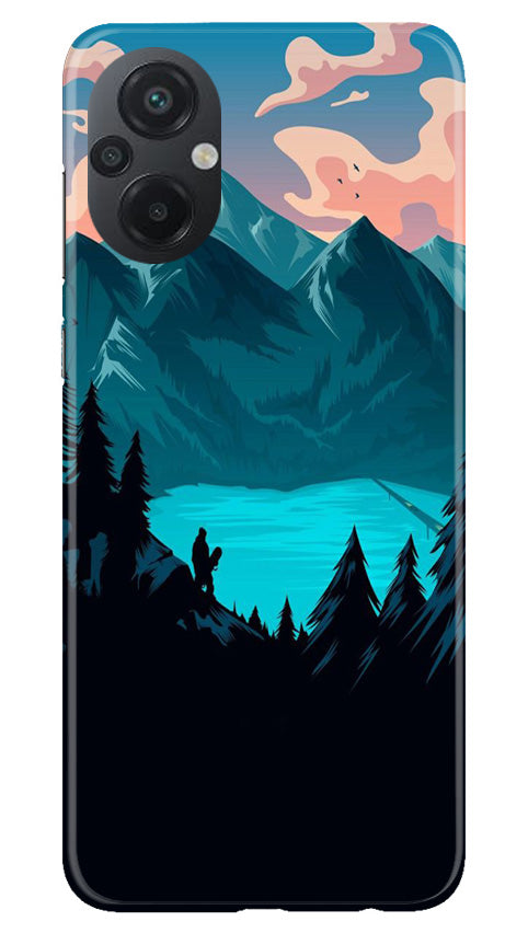 Mountains Mobile Back Case for Poco M5 (Design - 155) Mountains Case for Poco M5 (Design - 155)
