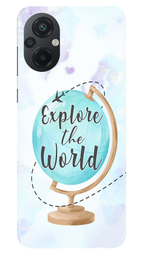 Explore the World Mobile Back Case for Poco M5 (Design - 176) Explore the World Case for Poco M5 (Design No. 176)