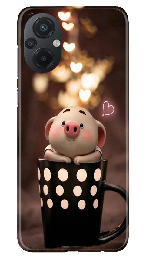 Cute Bunny Mobile Back Case for Poco M5 (Design - 182) Cute Bunny Case for Poco M5 (Design No. 182)