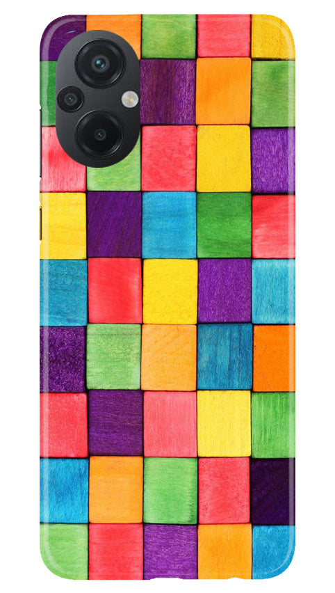 Colorful Square Mobile Back Case for Poco M5 (Design - 187) Colorful Square Case for Poco M5 (Design No. 187)