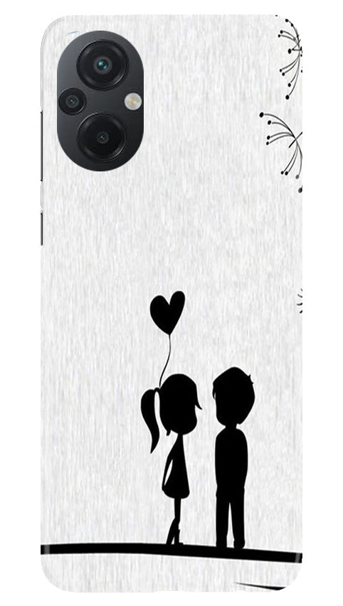 Cute Kid Couple Mobile Back Case for Poco M5 (Design - 252) Cute Kid Couple Case for Poco M5 (Design No. 252)