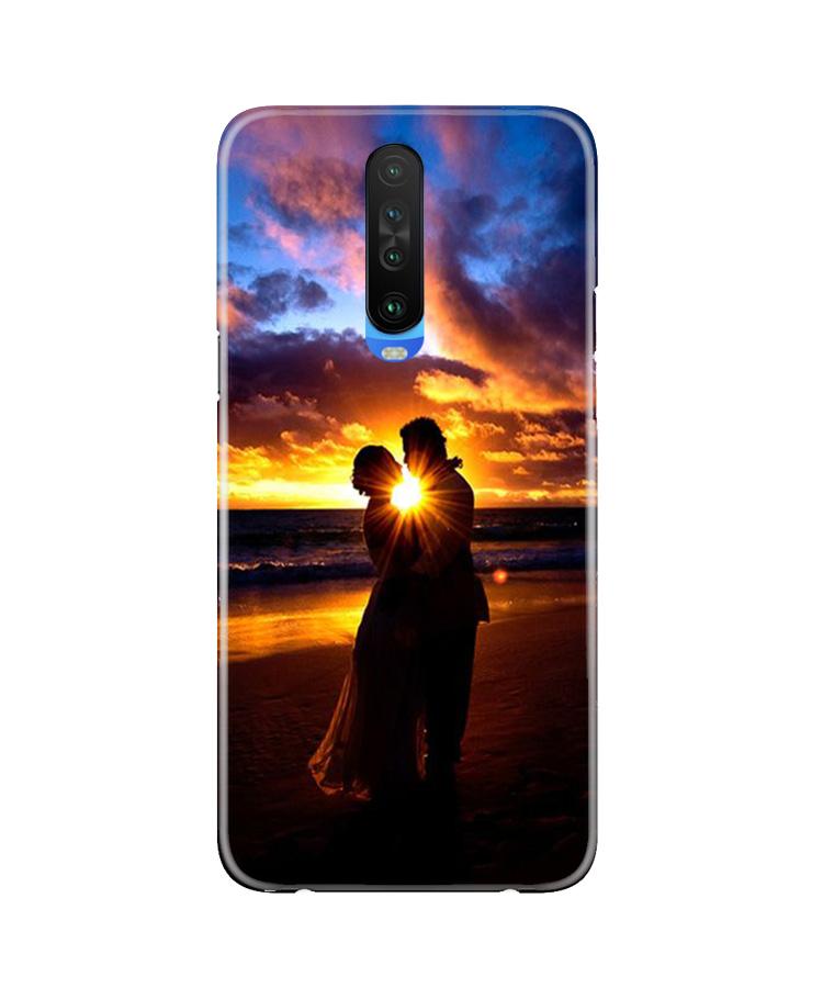 Couple Sea shore Mobile Back Case for Poco X2 (Design - 13) Couple Sea shore Case for Poco X2