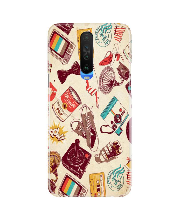 Vintage Mobile Back Case for Poco X2 (Design - 35) Vintage Case for Poco X2