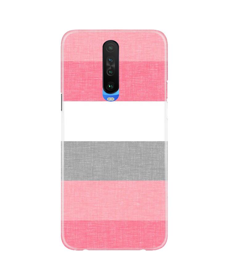 Pink white pattern Mobile Back Case for Poco X2 (Design - 55) Pink white pattern Case for Poco X2