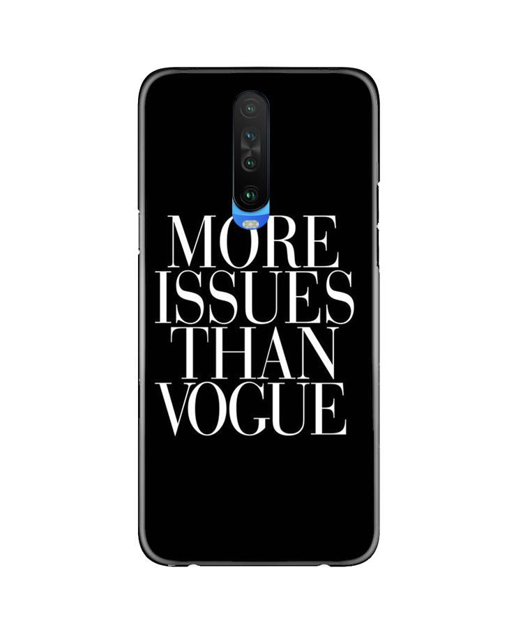 More Issues than Vague Mobile Back Case for Poco X2 (Design - 74) More Issues than Vague Case for Poco X2