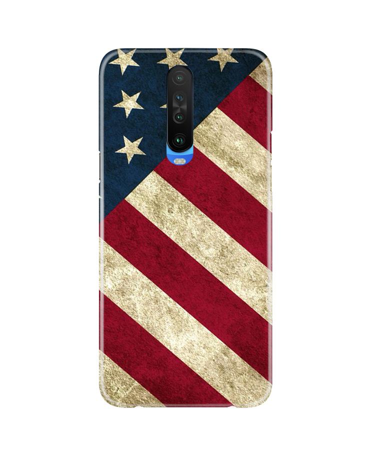 America Mobile Back Case for Poco X2 (Design - 79) America Case for Poco X2
