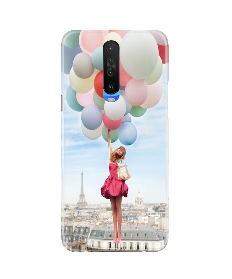 Girl with Baloon Mobile Back Case for Poco X2 (Design - 84) Girl with Baloon Case for Poco X2