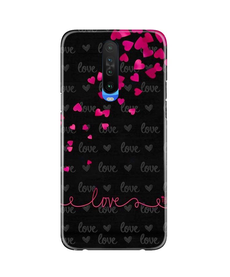 Love in Air Mobile Back Case for Poco X2 (Design - 89) Love in Air Case for Poco X2