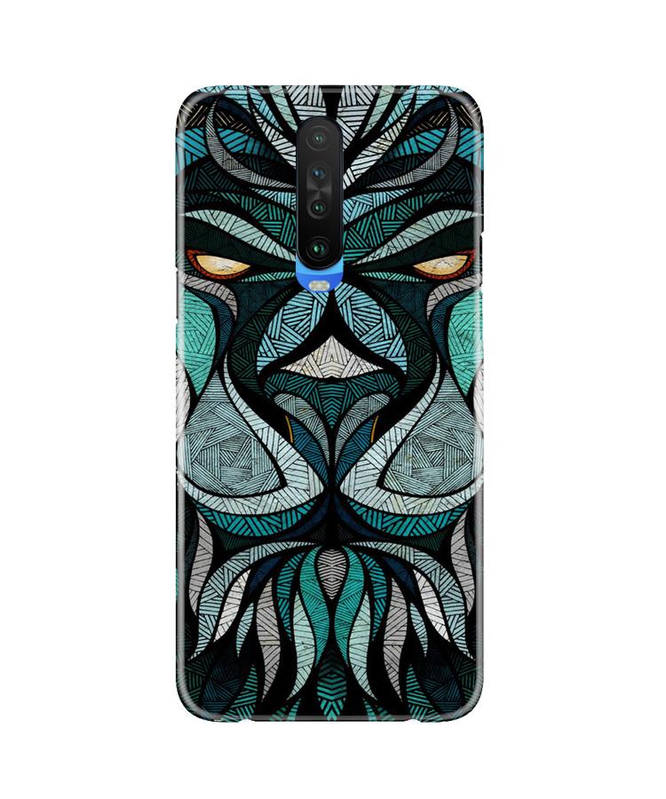 Lion Mobile Back Case for Poco X2 (Design - 97) Lion Case for Poco X2