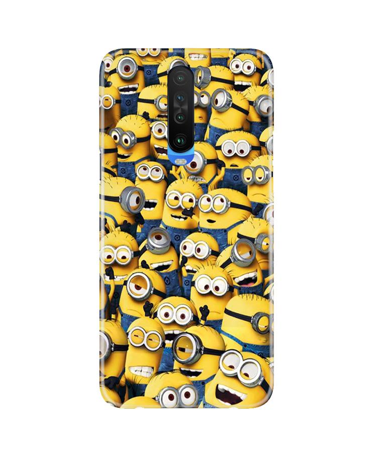 Minions Mobile Back Case for Poco X2 (Design - 126) Minions Case for Poco X2 (Design - 126)