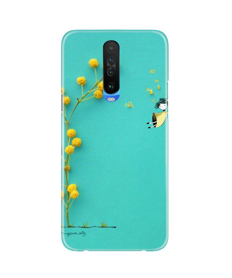 Flowers Girl Mobile Back Case for Poco X2 (Design - 216) Flowers Girl Case for Poco X2 (Design No. 216)