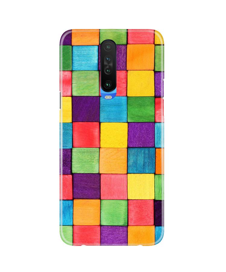 Colorful Square Mobile Back Case for Poco X2 (Design - 218) Colorful Square Case for Poco X2 (Design No. 218)