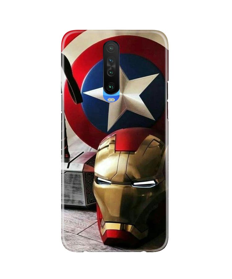 Ironman Captain America Mobile Back Case for Poco X2 (Design - 254) Ironman Captain America Case for Poco X2 (Design No. 254)