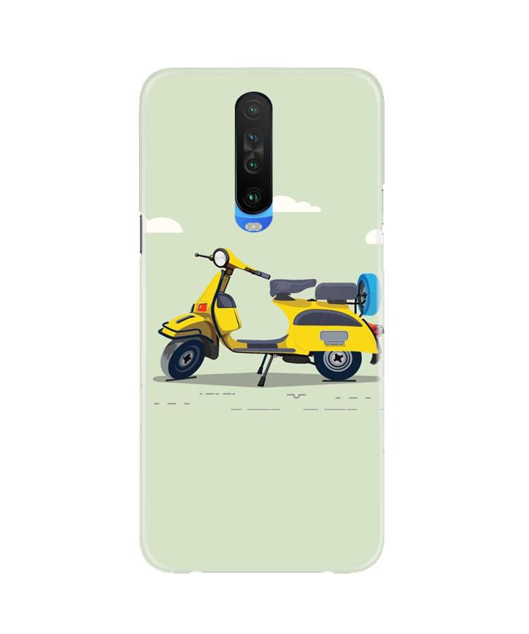 Vintage Scooter Mobile Back Case for Poco X2 (Design - 260) Vintage Scooter Case for Poco X2 (Design No. 260)