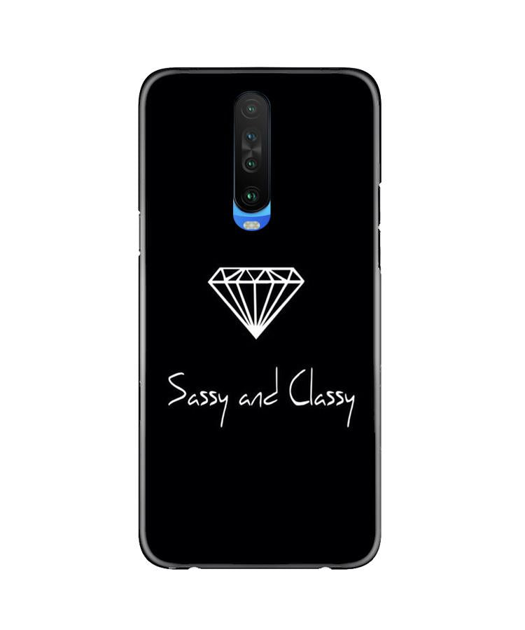 Sassy and Classy Mobile Back Case for Poco X2 (Design - 264) Sassy and Classy Case for Poco X2 (Design No. 264)