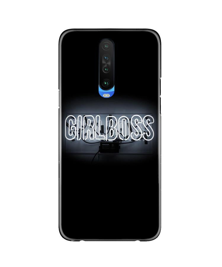 Girl Boss Black Mobile Back Case for Poco X2 (Design - 268) Girl Boss Black Case for Poco X2 (Design No. 268)