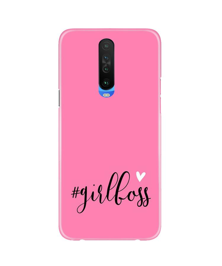 Girl Boss Pink Mobile Back Case for Poco X2 (Design - 269) Girl Boss Pink Case for Poco X2 (Design No. 269)