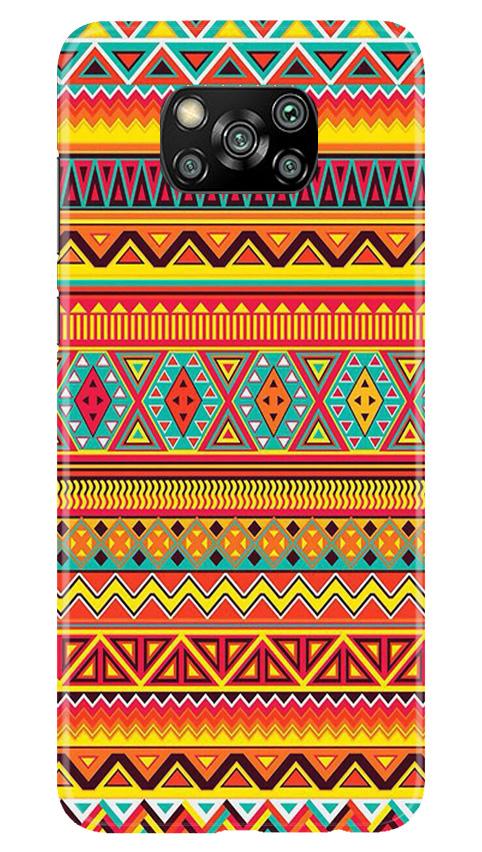 Zigzag line pattern Mobile Back Case for Poco X3 Pro (Design - 4) Zigzag line pattern Case for Poco X3 Pro