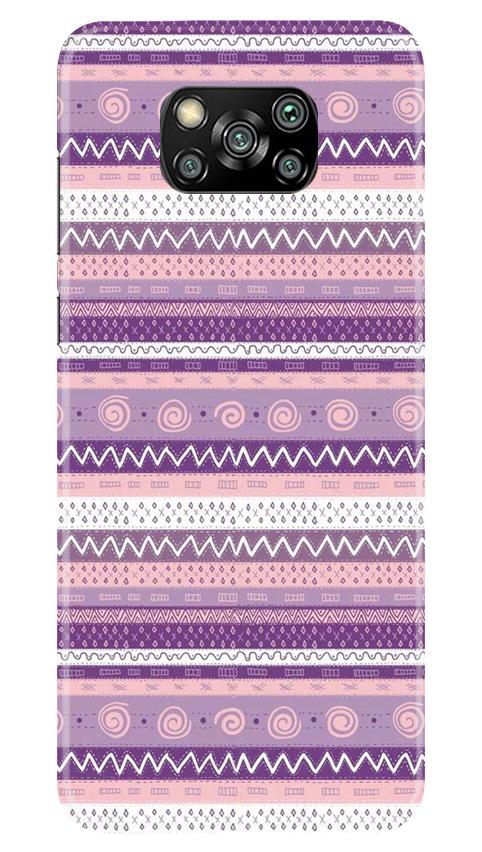 Zigzag line pattern3 Mobile Back Case for Poco X3 (Design - 11) Zigzag line pattern3 Case for Poco X3