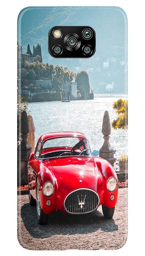 Vintage Car Mobile Back Case for Poco X3 (Design - 51) Vintage Car Case for Poco X3