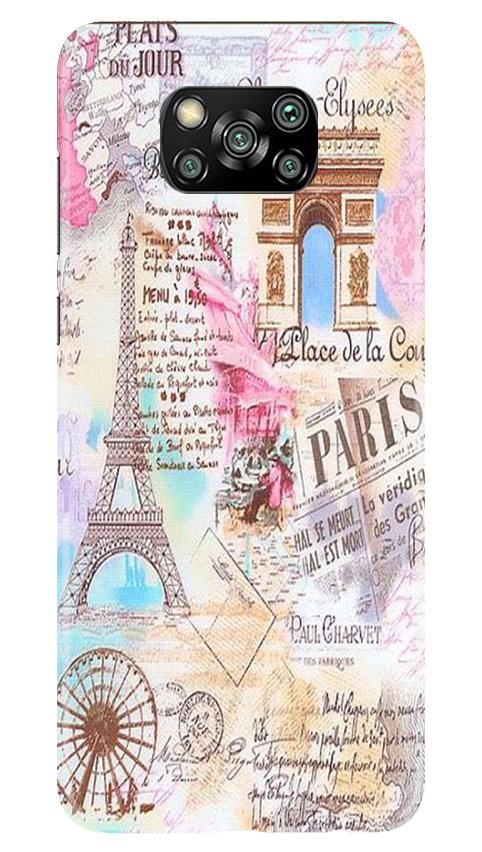Paris Eiftel Tower Mobile Back Case for Poco X3 Pro (Design - 54) Paris Eiftel Tower Case for Poco X3 Pro