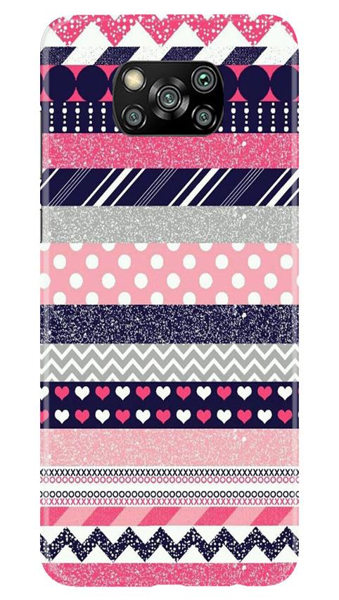 Pattern3 Mobile Back Case for Poco X3 (Design - 90) Pattern3 Case for Poco X3