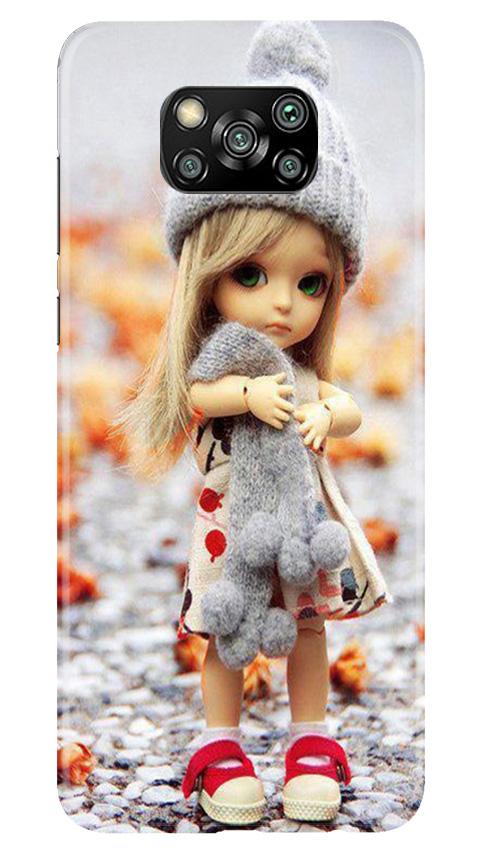 Cute Doll Mobile Back Case for Poco X3 (Design - 93) Cute Doll Case for Poco X3