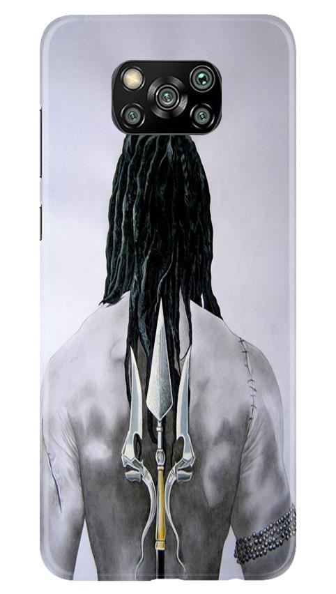 Lord Shiva Mobile Back Case for Poco X3 (Design - 135) Lord Shiva Case for Poco X3 (Design - 135)