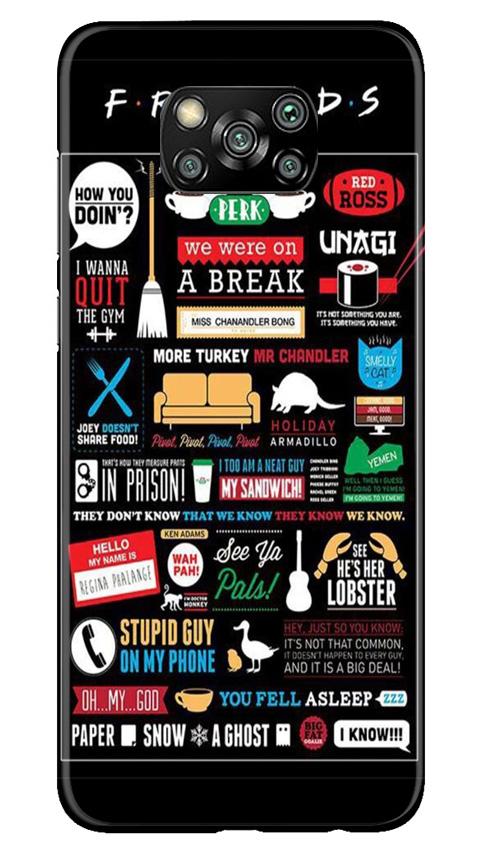Friends Mobile Back Case for Poco X3 Pro (Design - 145) Friends Case for Poco X3 Pro (Design - 145)
