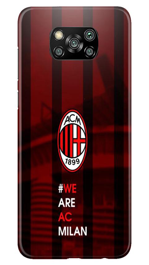 AC Milan Mobile Back Case for Poco X3 Pro (Design - 155) AC Milan Case for Poco X3 Pro (Design - 155)