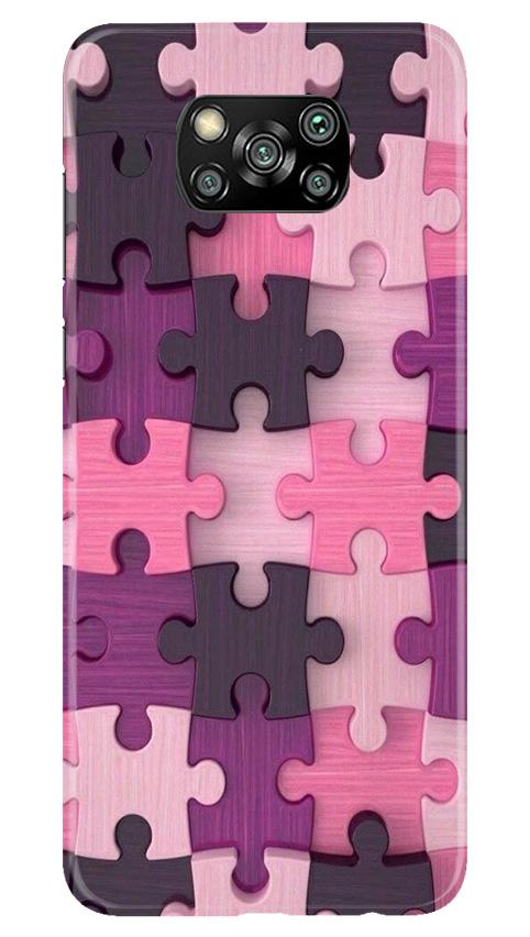 Puzzle Mobile Back Case for Poco X3 (Design - 199) Puzzle Case for Poco X3 (Design - 199)
