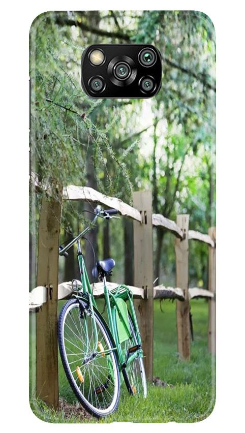 Bicycle Mobile Back Case for Poco X3 Pro (Design - 208) Bicycle Case for Poco X3 Pro (Design No. 208)