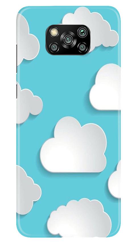 Clouds Mobile Back Case for Poco X3 Pro (Design - 210) Clouds Case for Poco X3 Pro (Design No. 210)