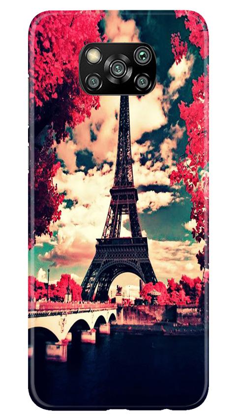 Eiffel Tower Mobile Back Case for Poco X3 (Design - 212) Eiffel Tower Case for Poco X3 (Design No. 212)