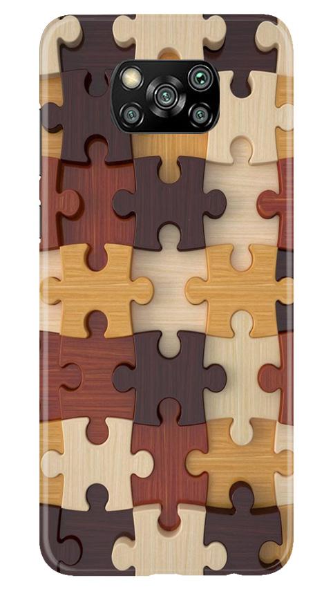 Puzzle Pattern Mobile Back Case for Poco X3 Pro (Design - 217) Puzzle Pattern Case for Poco X3 Pro (Design No. 217)