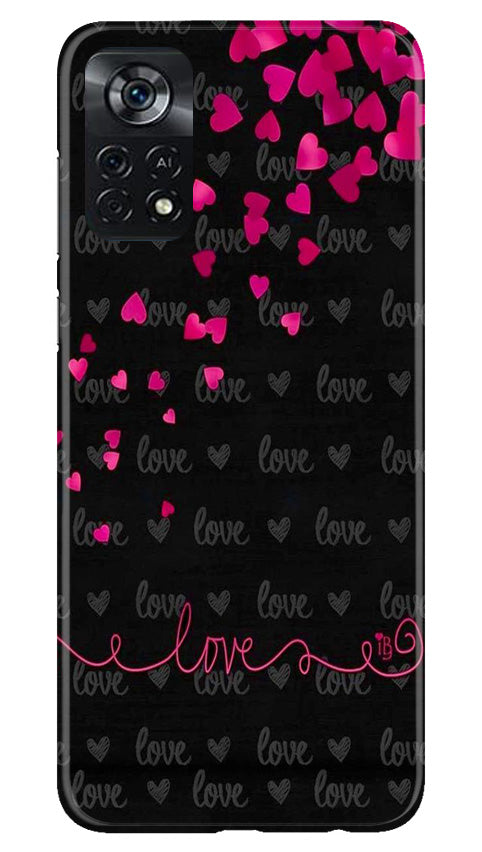 Love in Air Mobile Back Case for Poco X4 Pro (Design - 89) Love in Air Case for Poco X4 Pro