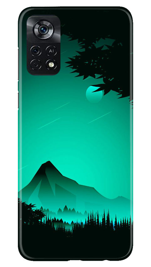 Moon Mountain Mobile Back Case for Poco X4 Pro (Design - 173) Moon Mountain Case for Poco X4 Pro (Design - 173)