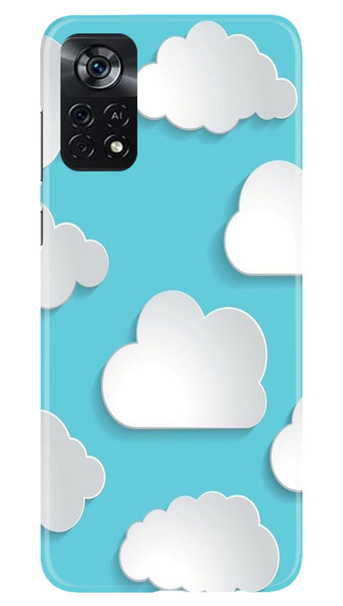 Clouds Mobile Back Case for Poco X4 Pro (Design - 179) Clouds Case for Poco X4 Pro (Design No. 179)