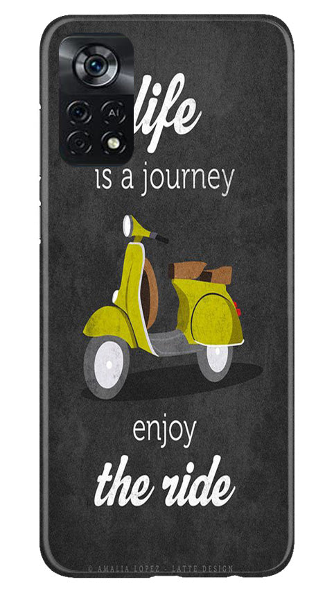 Vintage Scooter Mobile Back Case for Poco X4 Pro (Design - 229) Vintage Scooter Case for Poco X4 Pro (Design No. 229)