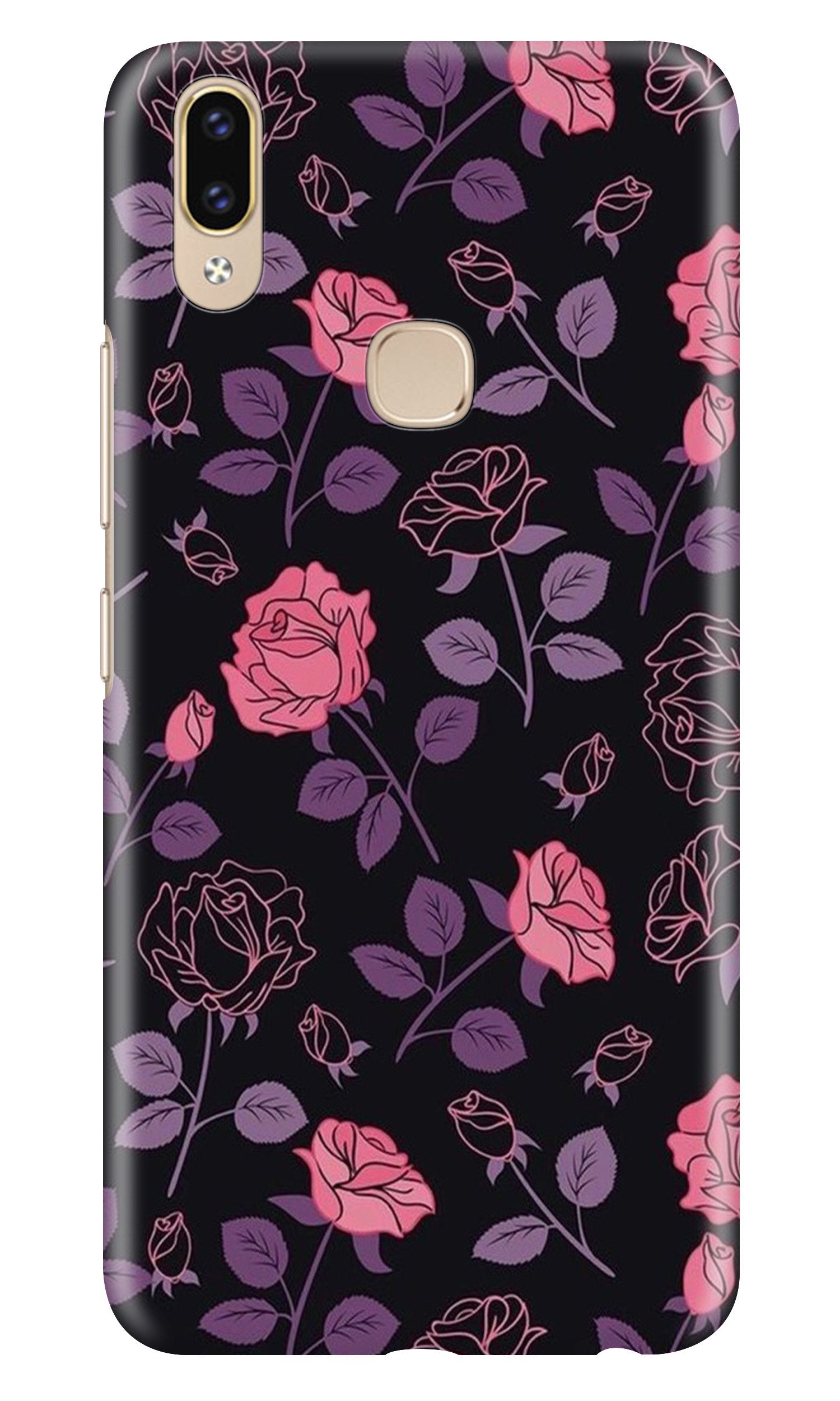 Rose Pattern Mobile Back Case for Asus Zenfone Max Pro M2 (Design - 2) Rose Pattern Case for Asus Zenfone Max Pro M2