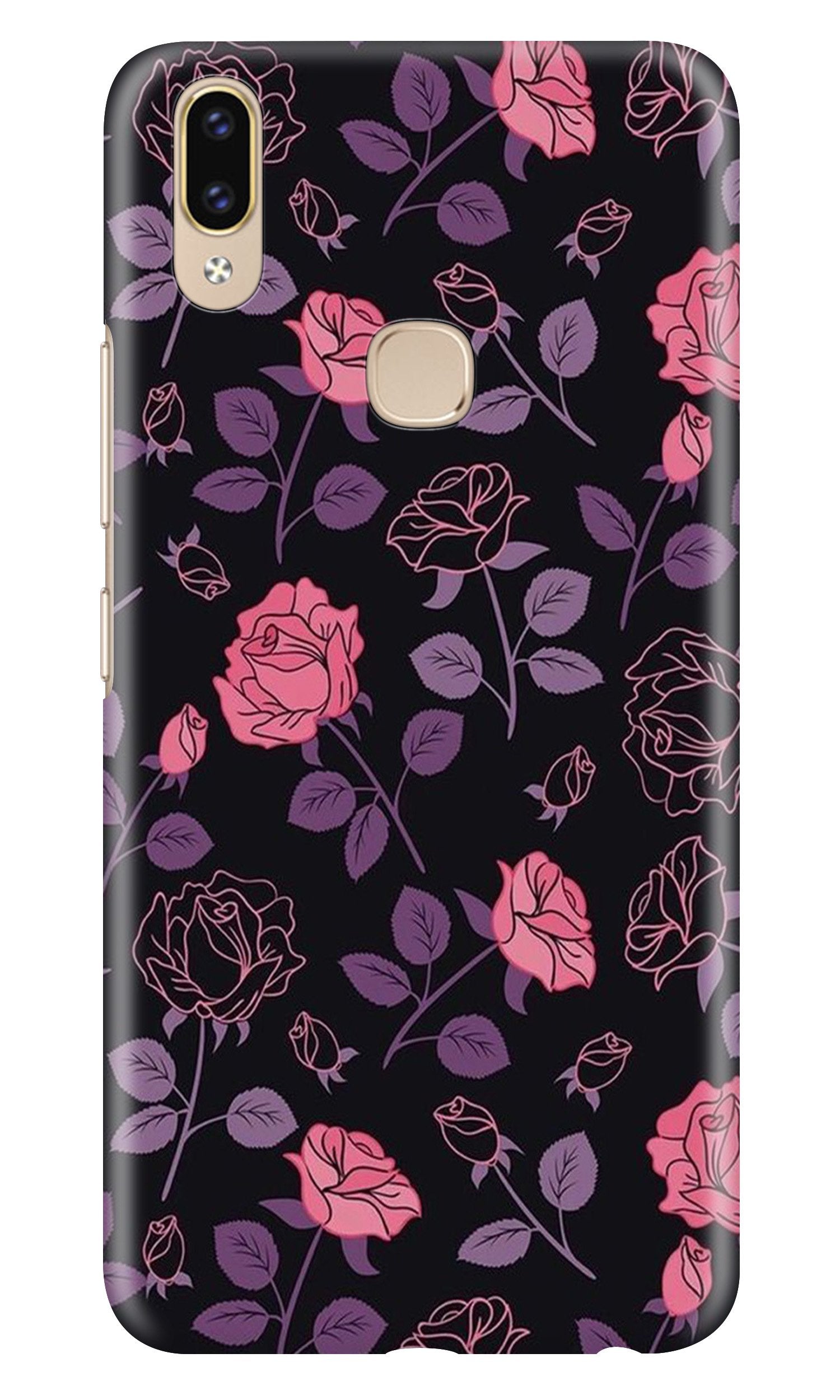 Rose Black Background Mobile Back Case for Asus Zenfone Max M2 (Design - 27) Rose Black Background Case for Asus Zenfone Max M2