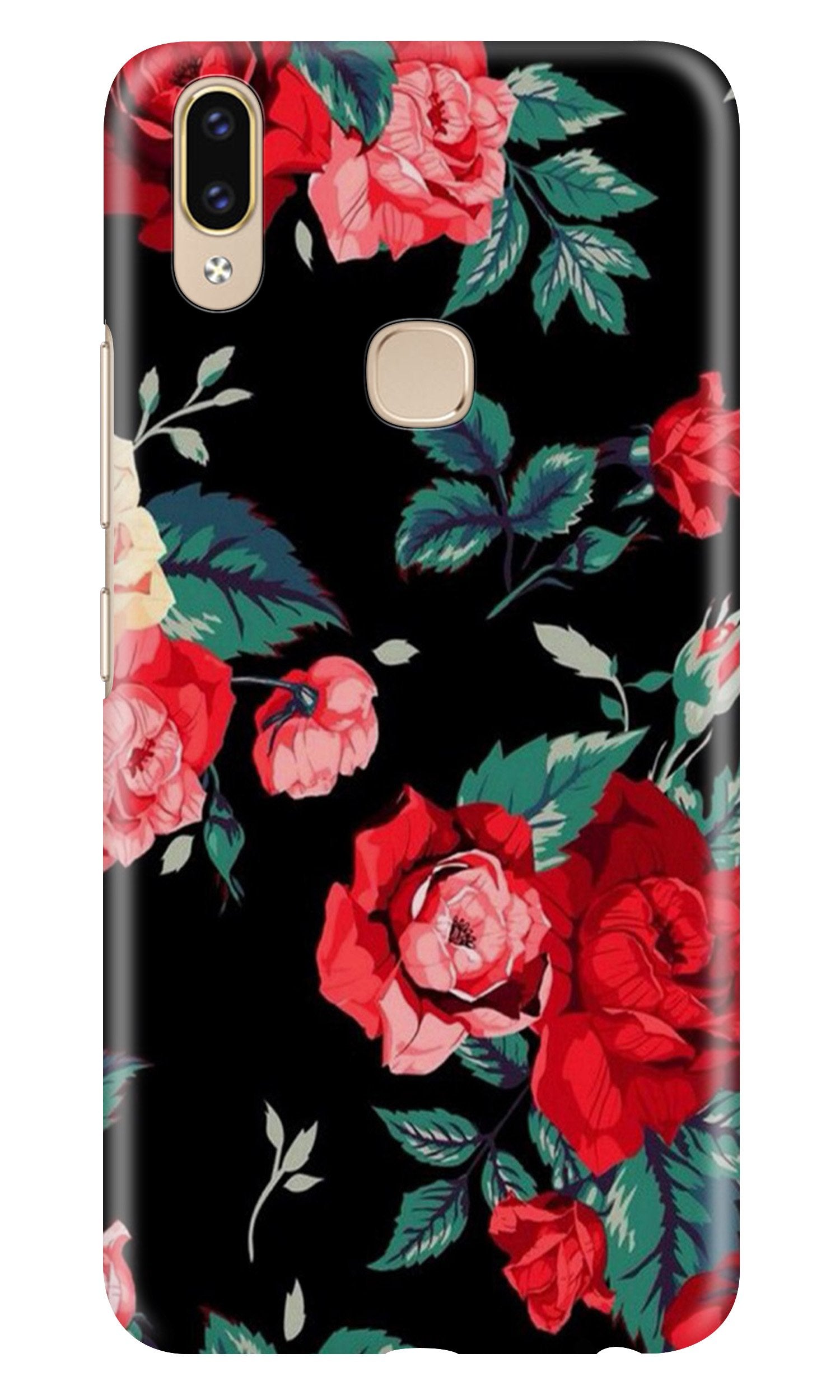 Red Rose2 Mobile Back Case for Asus Zenfone Max Pro M2 (Design - 81) Red Rose2 Case for Asus Zenfone Max Pro M2
